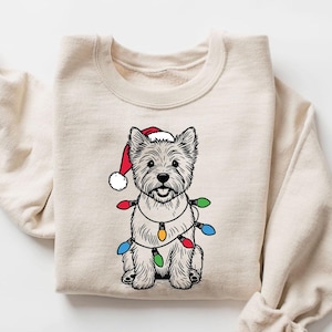Cairn Terrier Christmas Sweatshirt | Cairn Terrier Mom Gift | Dog Lover Gift | Terrier Dog Xmas Sweater | Cairn Terrier Owner | Terrier Mom