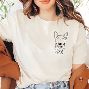 Custom Bull Terrier T-Shirt | Bull Terrier Dog Mom Tee | Personalized Dog Shirt | Bull Terrier Lover Gift | Bull Terrier Dog Shirt