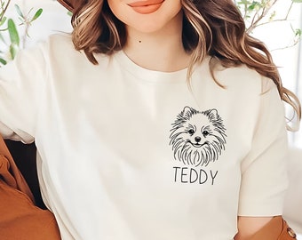 Custom Pomeranian Tee | Pomeranian Lover Shirt | Pom Mom & Dad Shirt | Pomeranian Shirt | Pomeranian Mom Gifts | Pom Dog Shirt