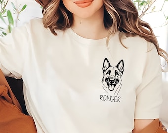 Personalized Belgian Malinois T-Shirt | Custom Malinois Tee | Malinois Mom Shirt | Maligator Shirt | Malinois Lover | Belgian Malinois Shirt