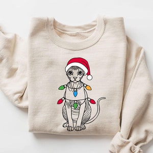 Sphynx Cat Christmas Sweatshirt