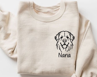 Felpa personalizzata per cani Terranova / Maglione personalizzato per Terranova / Felpa per mamma Terranova / Regalo per amanti dei Terranova / Felpa Terranova