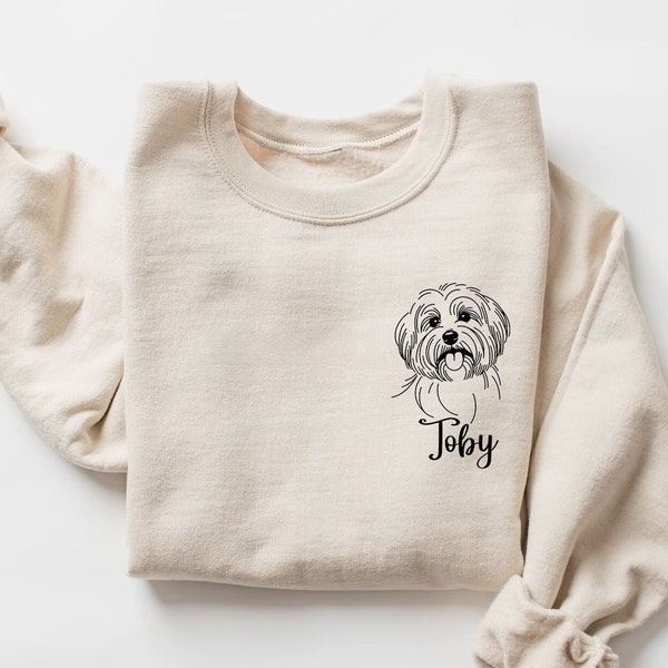 Havaneser Sweatshirt | Havaneser Sweatshirt | Havaneser Mom Shirt | Havaneser Liebhaber Geschenk | Havaneser Hundepullover | Benutzerdefinierte Havaneser Geschenke