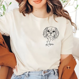 Personalisiertes Cavalier King Charles T-Shirt | Kavalier Liebhaber T-Shirt | Personalisiertes Cavalier King Shirt | Cavalier Spaniel T-Shirt | Cavalier Spaniel Mom Geschenke