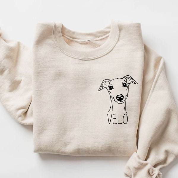 Custom Greyhound Sweatshirt | Customizable Greyhound Shirt | Greyhound Lover Gift | Personalized Greyhound Gift | Greyhound Mom Sweater