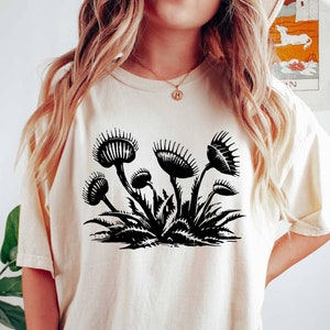 Venus Flytrap Anatomy Diagram Tshirt, Venus Flytrap