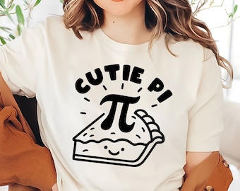 Cutie Pi T-Shirt | Funny Math Teacher Tee | Pi Day Shirt | Cute Pie Math Shirt | Math Lover Gift | Funny Pi Day Shirt | Math T-Shirt