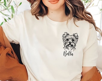 Custom Yorkie T-Shirt | Yorkshire Terrier Tee | Yorkie Lover Gift | Yorkie Mom Shirt | Yorkshire Terrier Lover | Custom Yorkie Gift