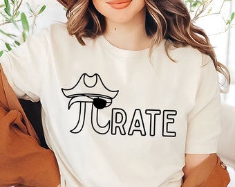 Pi-Rate Math Teacher Tee | Funny Pi Day Shirt | Math Teacher Shirt | Pi Day Tee | Math Joke Shirt | Mathematics Shirt | Math Lover Gift