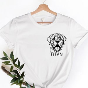 Custom Mastiff Tee | Personalized Dog Shirt | Mastiff Mom Shirt | Mastiff Lover Shirt | Mastiff Shirt | Custom Dog Lover Gifts