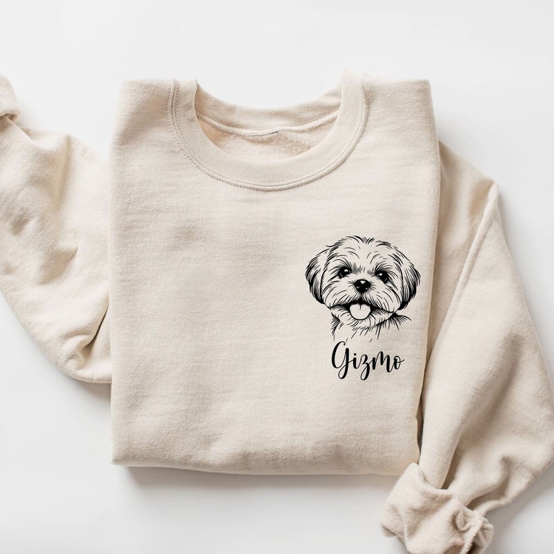 Shih Tzu Knitting Sweatshirt main image 1