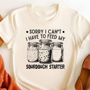 Startshirt zuurdesem | T-shirt broodbakmachine | Grappig bak-T-shirt | Baker T-shirt met print | Zuurdesemshirt | Baking-shirt | Cadeau voor moeder