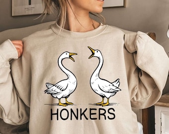 Honking Geese Sweatshirt | Funny Goose Lover Gift | Silly Goose Sweater | Honkers Sweater | Silly Goose Shirt | Funny Sweatshirt | Honkers