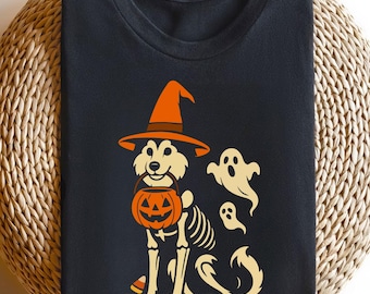 Halloween Husky T-Shirt | Husky Dog Shirt | Halloween Dog Shirt | Spooky Fall Dog Shirt | Siberian Husky Dog Mom Tee | Halloween Dog Shirt