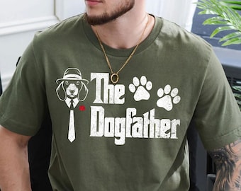 T-shirt Le père de chien | pour papa teckel | T-shirt papa chien | Cadeau pour amoureux de teckel | Cadeaux papa chien | t-shirt papa teckel | T-shirt pour papa Doxie