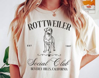 Rottweiler Social Club-tröja | Rottweiler-tröja | Rottweiler-mamma-tröja | Rottweiler-älskare-presenter | Rottweiler-hund-tröja | Rottweiler-ägare-tröja