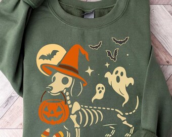 Dackel Halloween Sweatshirt | Dackel Hund Sweatshirt | Doxie Mom Sweatshirt | Halloween Doxie Hund Sweatshirt | Dackel Pullover