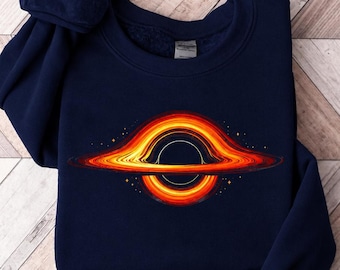 Event Horizon Black Hole Physics Sweatshirt | Astrophysics Science Crewneck | Gift for Astronomer or Space Enthusiast