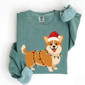 Corgi Christmas Sweatshirt, Holiday Corgi Dog Crewneck, Corgi Mom Christmas Gift, Festive Corgi Sweatshirt, Corgi Lover Gifts