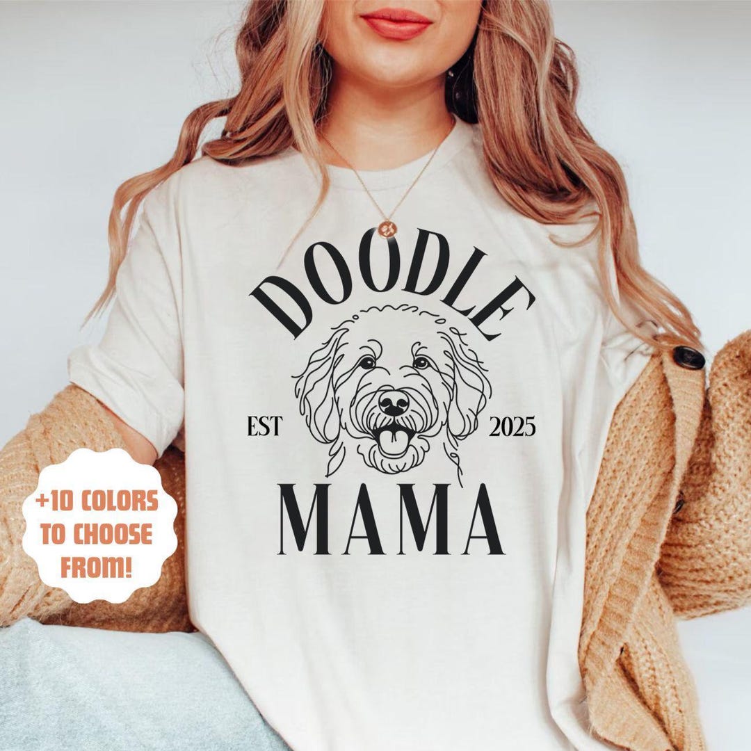 Custom Doodle Mama Shirt | Personalized Labradoodle Mom Gift ...