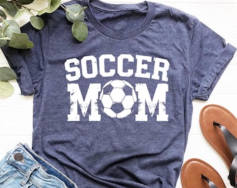 Camiseta Vintage Soccer Mom | Camiseta Game Day Mom | Camiseta Sports Mom | Camiseta Soccer Lover | Camiseta Soccer Ball | Presente Soccer Mama