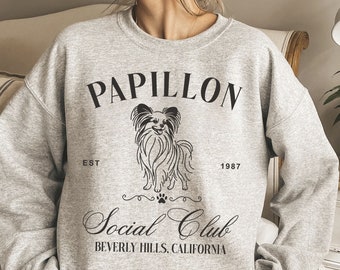 Papillon Social Club Sweatshirt | Papillon Sweater | Papillon Mom