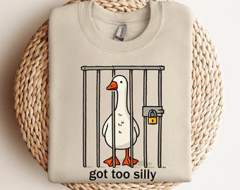 Sudadera con el dicho "Silly Goose" / Sudadera con el dicho "Gothic Goose" / Sudadera con el dicho "Goose" / Suéter humorístico / Regalo sarcástico / Sudadera con el dicho "Quirky Goose"