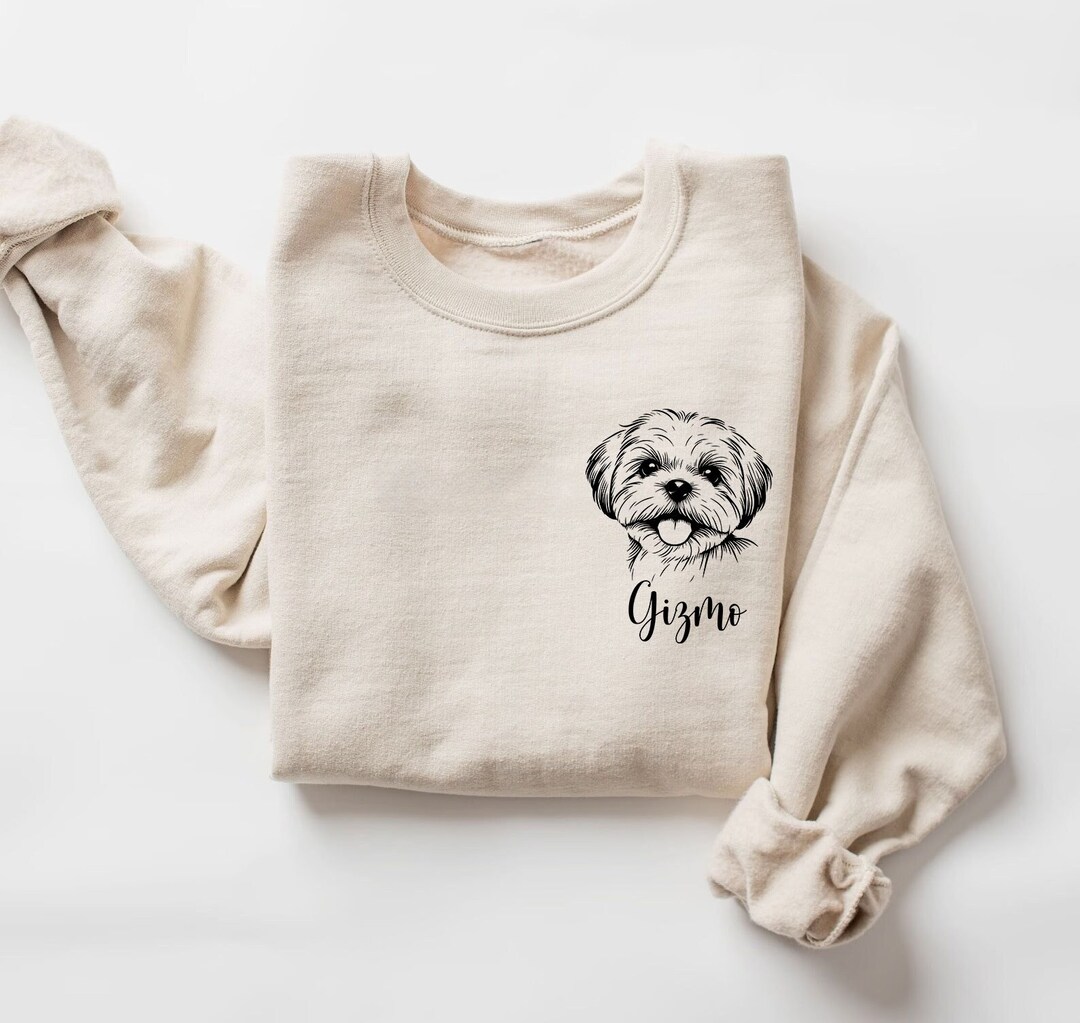 Custom Shih Tzu Sweatshirt Shih Tzu Sweater Shih Tzu Lover Gift Shih