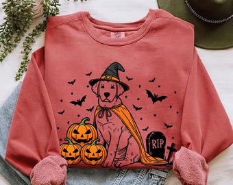 ハロウィン ラブラドール スウェットシャツ | 不気味なラブラドール