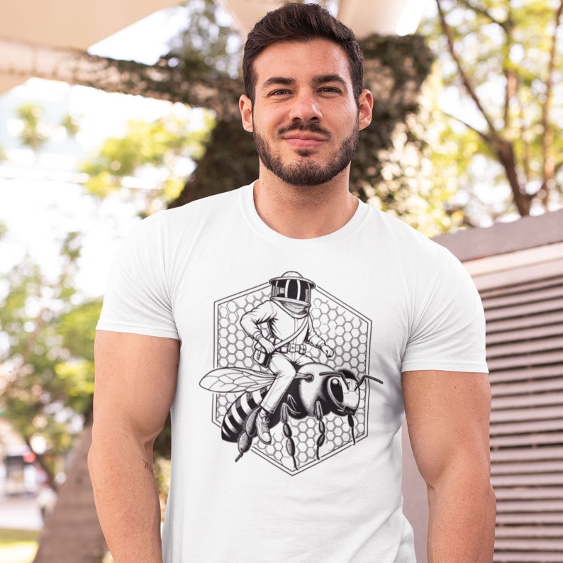 Vintage Beekeeper T-Shirt | Bee Lover Gift | Bee-Wrangling Shirt | Beekeeper's Gift Ideas | Beekeeping Tee | Honey Bee gift image 2