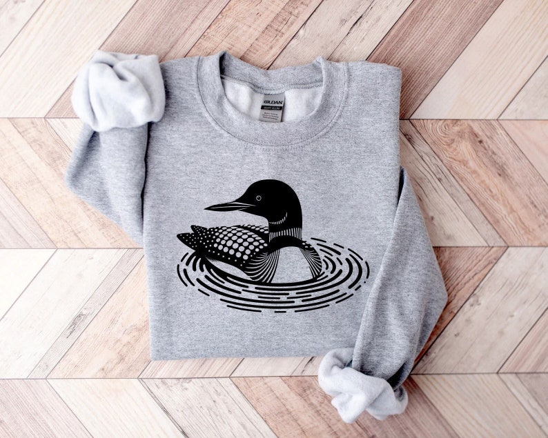 Elegant Common Loon Sweatshirt