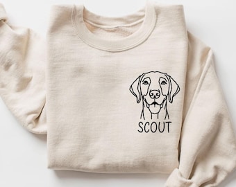 Custom German Shorthaired Pointer Sweatshirt | Personalized GSP Name Shirt | Pointer Mom Sweater | Dog Lover Gift | Custom GSP Sweatshirt