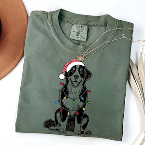 Maglietta di Natale per cani da montagna bernese / Maglietta per cani da montagna bernese / Regalo di Natale per cani da montagna bernese / Amante dei cani da montagna bernese / Maglietta carina per cani da montagna bernese / Natale bernese