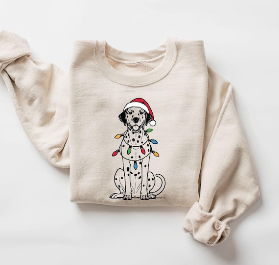 Dalmatian Christmas Sweatshirt | Christmas Dog Sweater | Dog Lover