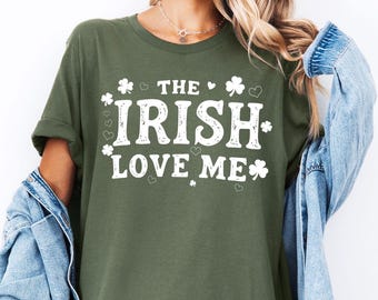 アイルランド ラブ T シャツ | 聖パトリックデー T シャツ | アイルランド プライド T シャツ | スタイリッシュなシャムロック Y2K T シャツ | 面白い聖パトリックのお祝いシャツ