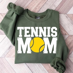 Vintage Tennis Mom Sweatshirt | Game Day Tennis Sweater | Tennis Lover | Sports Mom Gift | Mothers Day Tennis Gift | Tennis Mama Sweater