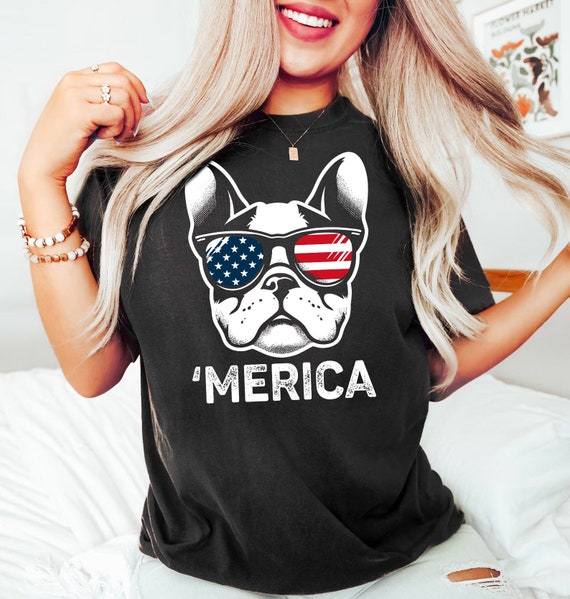 French Bulldog American Flag Shirt Usa Patriotic Dog Gift French Bulldog American Flag Shirt Usa Patriotic Dog Gift