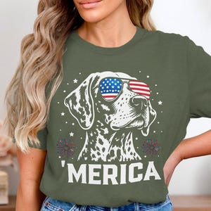 German Shorthaired Pointer Merica Design, Patriotic gsp Dog American Flag Sunglasses, 4th of July usa Dog Lover Gift
German Shorthaired