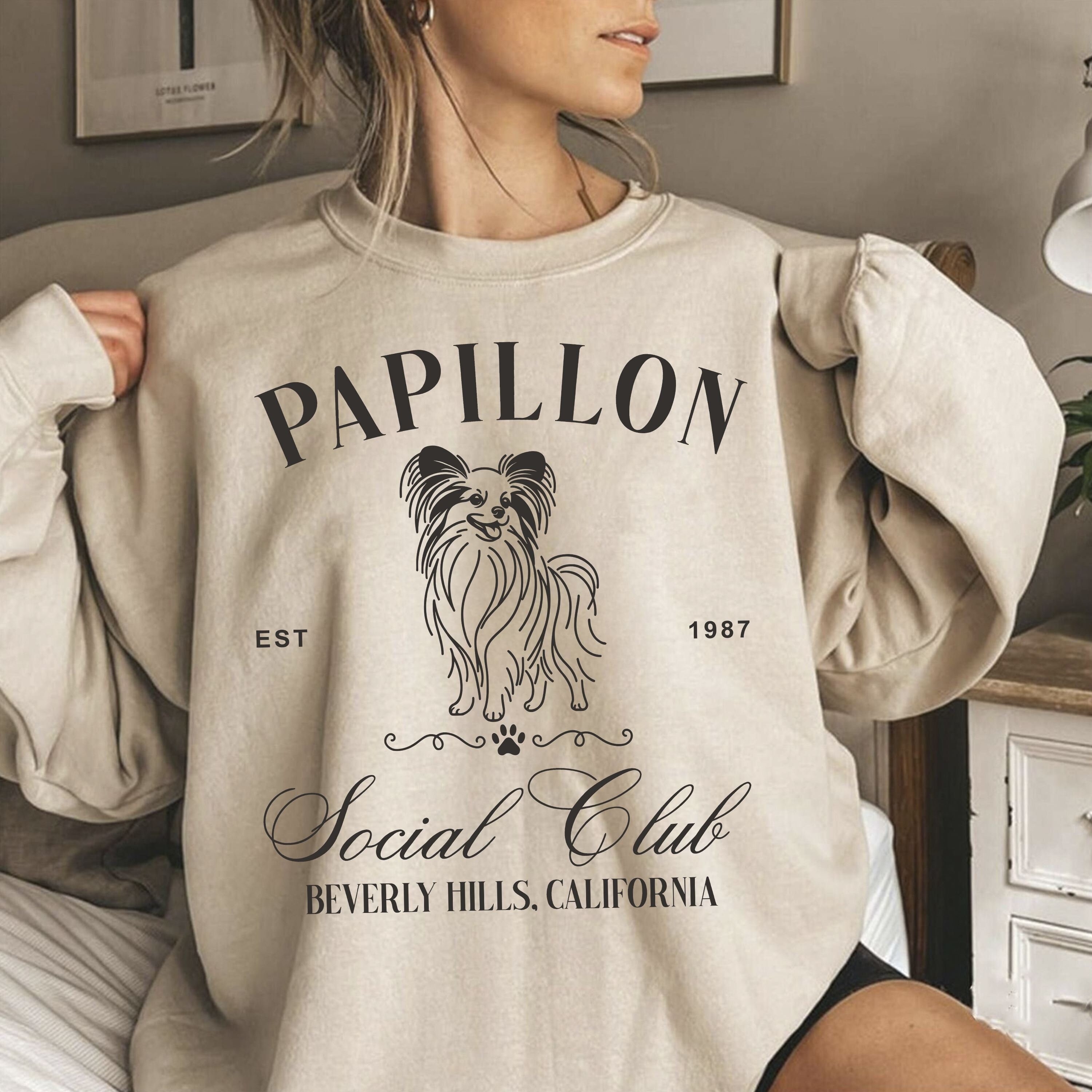 club-papillon様　12月 Papillon Social Club Sweatshirt | Papillon Sweater | Papillon Mom