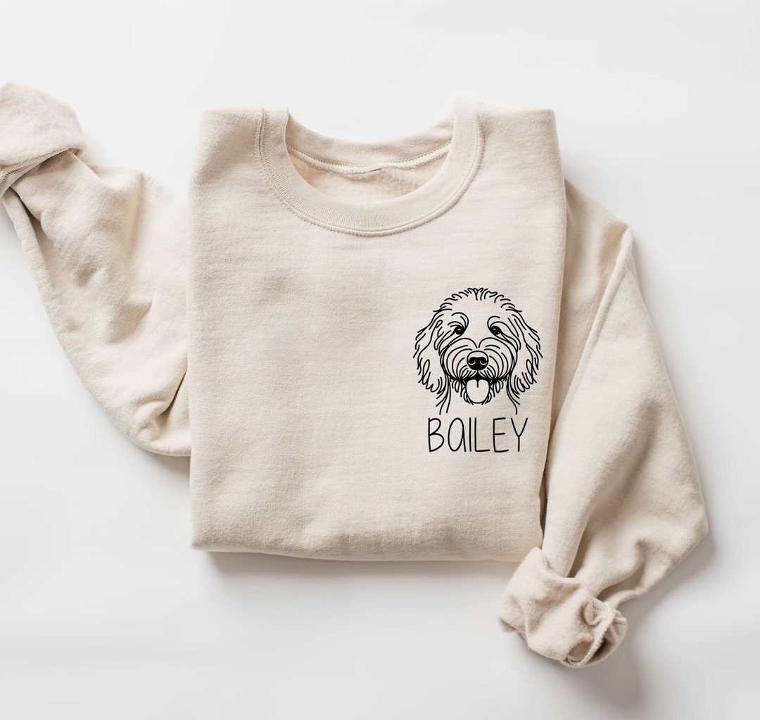 Personalized Goldendoodle Sweater Custom Goldendoodle Doodle Dog