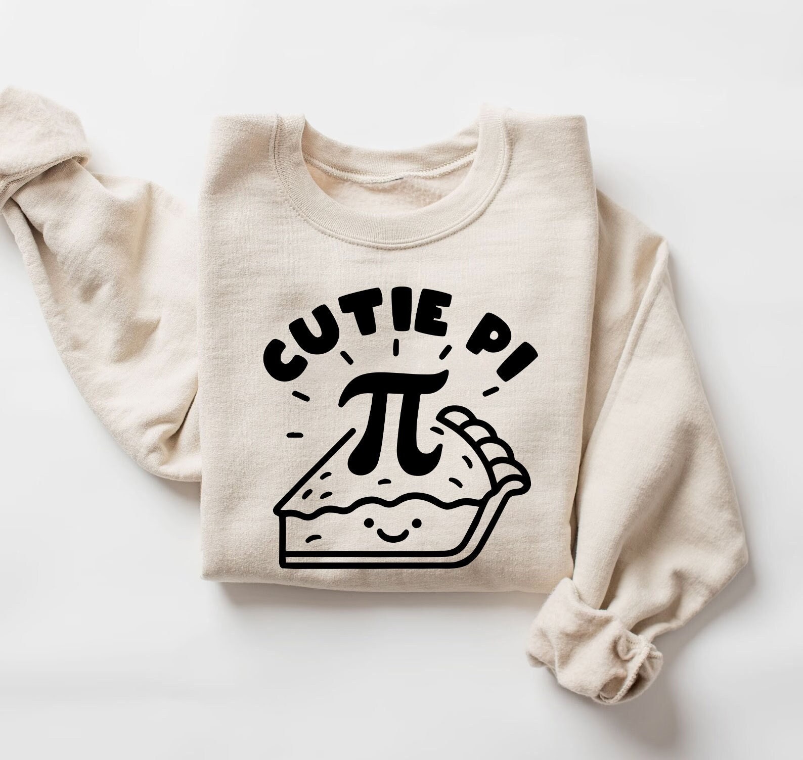 Cutie Pi Day Sweatshirt | Funny Math Teacher Sweater | Pi Symbol Pie ...