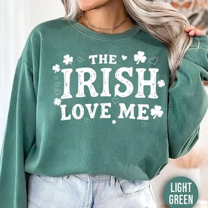 Shamrock Bliss Sweatshirt | Cozy St. Patrick&#39;s Day Sweater | Irish-Inspired Wear | Trendy Four Leaf Clover Top | Lucky Celebration Attire