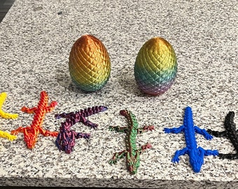 Mystery Dragon in 3d printed Dragon Egg