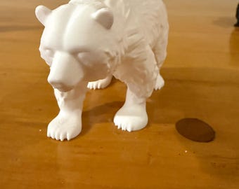 Woodland Bear Figurine | 3D Printed Cute Bear | Rustic Home Decor | Nature Lover Gift | Desk Accent