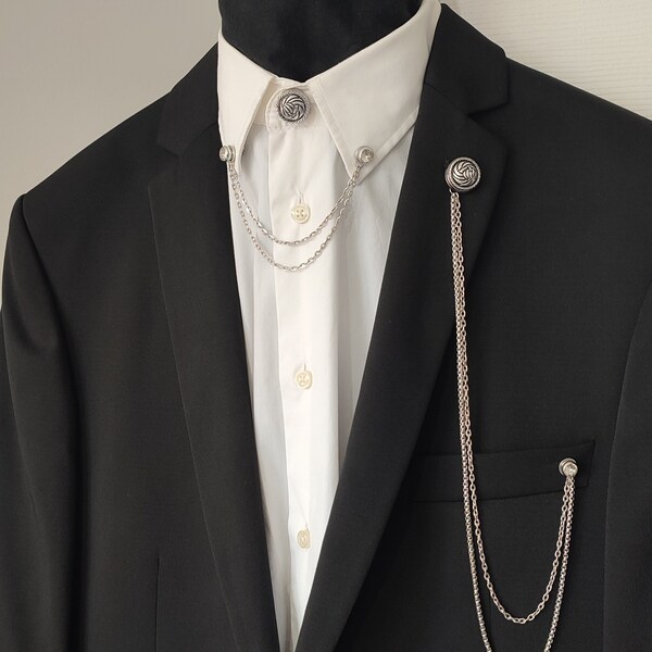 Lapel Pin Chain Etsy