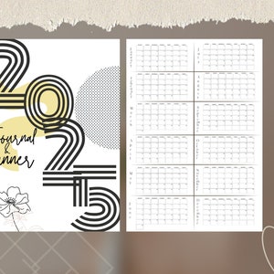 Printable Calendar 2025 Monthly Planner 2025 A4 Letter - Etsy