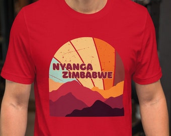 NYANGA ZIMBABWE Unisex T Shirt Africa Mountains Troutbeck Fishing Golf Combed Cotton Eco Friendly