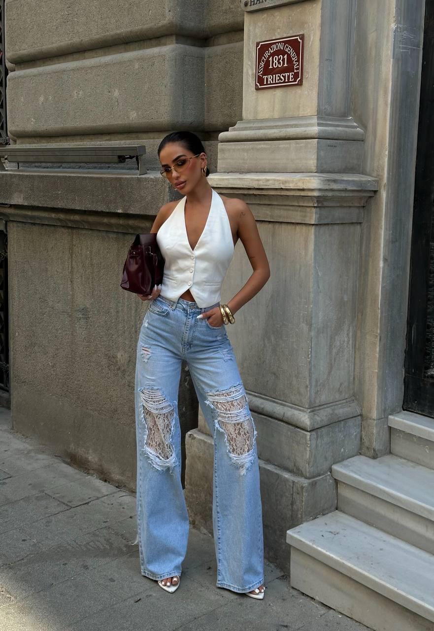 Lace Jeans - Main Image