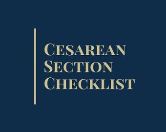 Controlelijst bevalling en bevalling keizersnede