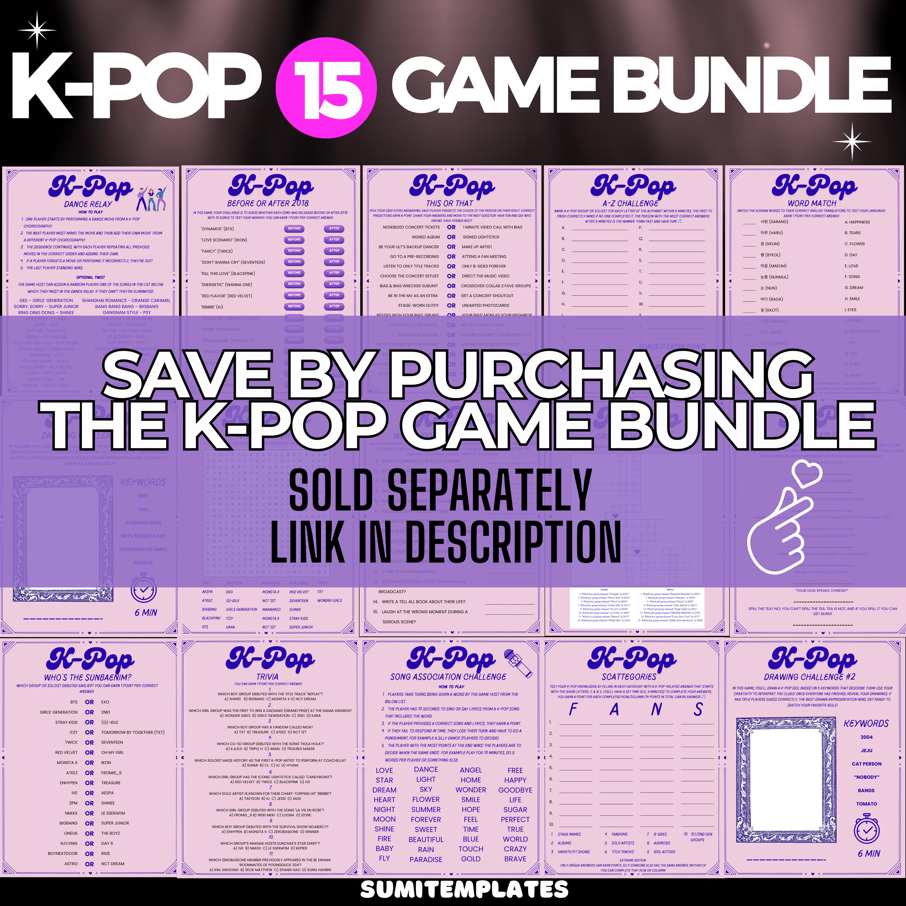 Printable K-pop Trivia Quiz, K-pop Game Night, Korean Pop Quiz ...